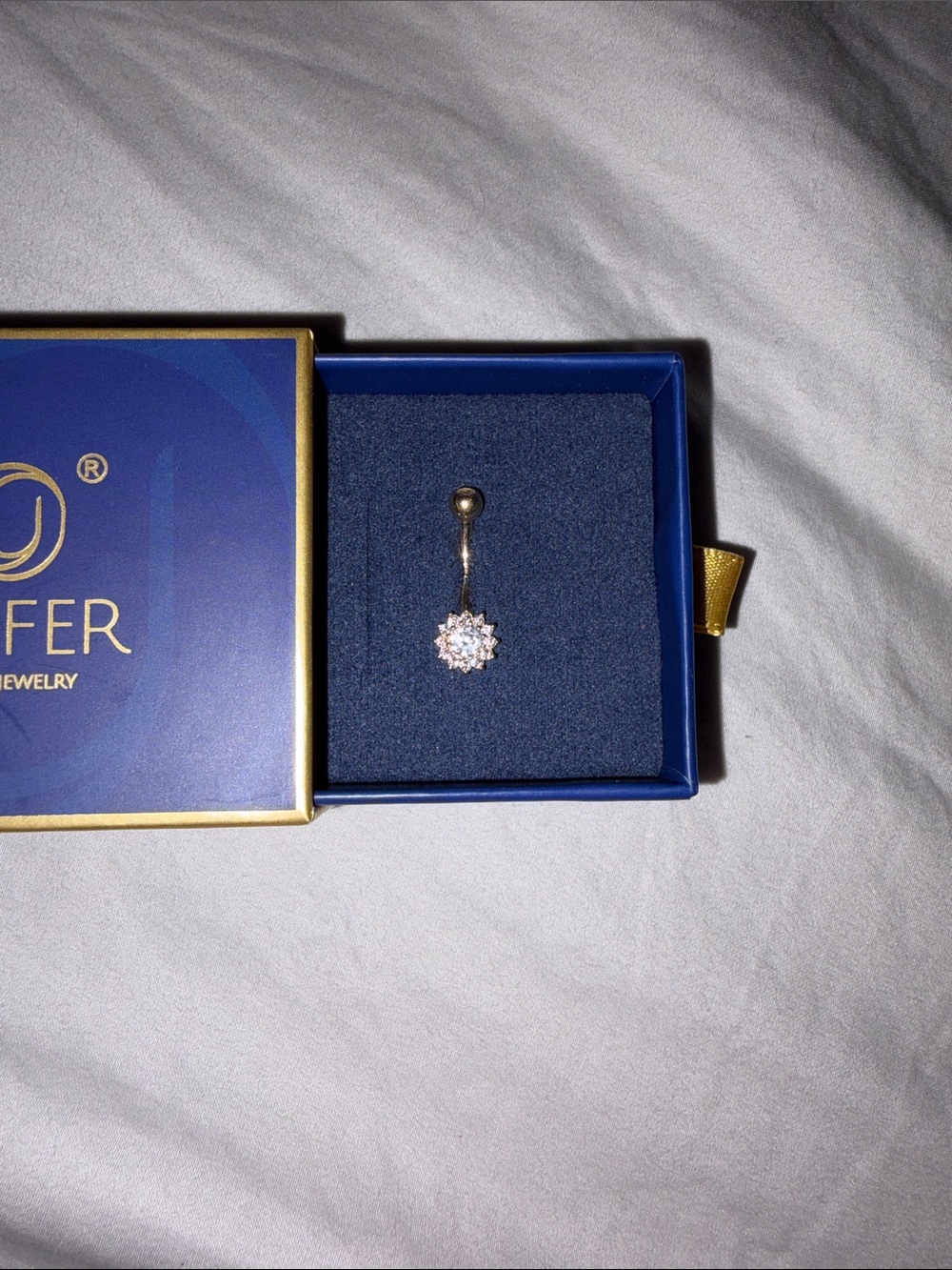 14K Gold Navel Bar